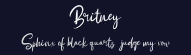 Britney by Vunira Design — Script Handwritten Font — thumbnail 2