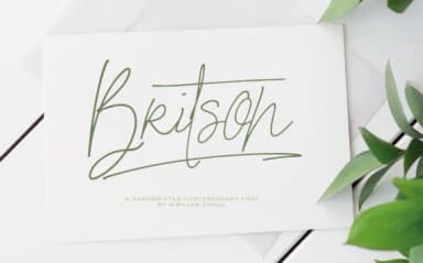 Britson Font by Sigit Dwipa — Script Handwritten Font — thumbnail 1