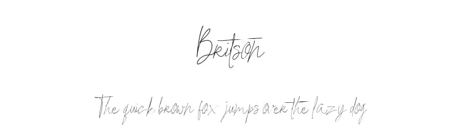 Britson by Nirmana Visual — Script Handwritten Font