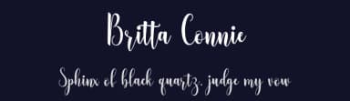 Britta Connie by Amarlettering - Takiy — Script Handwritten Font — thumbnail 2