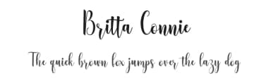 Britta Connie by Amarlettering - Takiy — Script Handwritten Font — thumbnail 1
