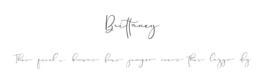 Brittaney by Masanis Studio — Script Handwritten Font — thumbnail 1