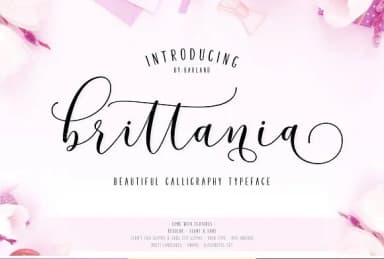 Brittania Font by barland — Script Handwritten Font — thumbnail 1
