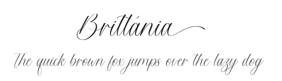 Brittania by Atha Ruah — Script Handwritten Font