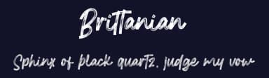 Brittanian by Eifetstype — Script Handwritten Font — thumbnail 2