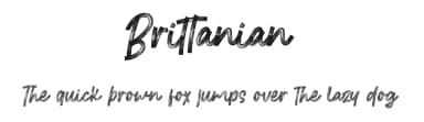 Brittanian by Eifetstype — Script Handwritten Font — thumbnail 1