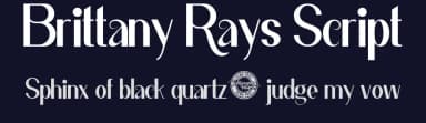 Brittany Rays Script by Calligraphy Fonts — Script Handwritten Font — thumbnail 2