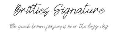 Britties Signature by Integritype Studio — Script Handwritten Font — thumbnail 1