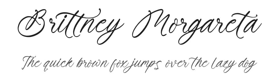 Brittney Morgareta by Letterena Studios — Script Handwritten Font