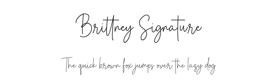 Brittney Signature by Heinzel Std — Script Handwritten Font