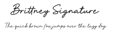 Brittney Signature by Jimtype Studio — Script Handwritten Font — thumbnail 1