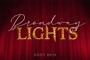 Broadway Lights Duo Font by Red Ink — Script Handwritten Font — thumbnail 1