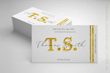 Broadway Lights Duo Font by Red Ink — Script Handwritten Font — thumbnail 9