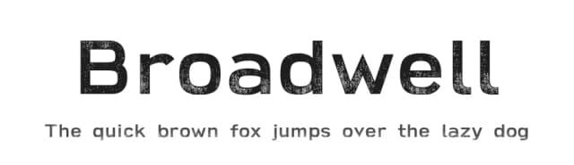 Broadwell by Parker Creative — Sans Serif Font
