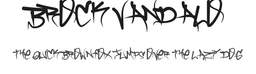 Brock Vandalo by Brock Marques — Script Handwritten Font — preview 1