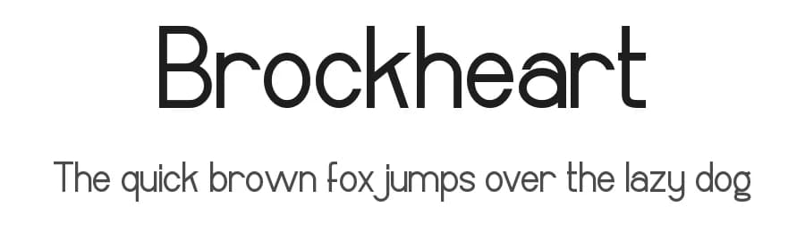 Brockheart by NihStudio — Sans Serif Font