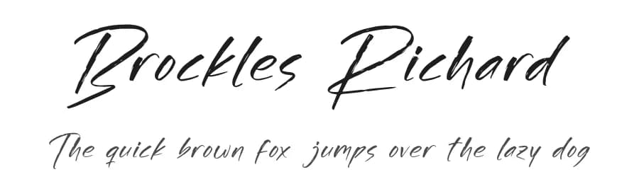 Brockles Richard by Letterena Studios — Script Handwritten Font