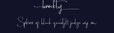 Brockly by Edric Studio — Script Handwritten Font — thumbnail 2