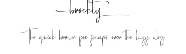 Brockly by Edric Studio — Script Handwritten Font — thumbnail 1