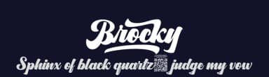 Brocky by Lettersiro Studio — Script Handwritten Font — thumbnail 2