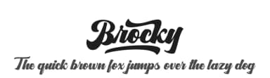 Brocky by Lettersiro Studio — Script Handwritten Font — thumbnail 1