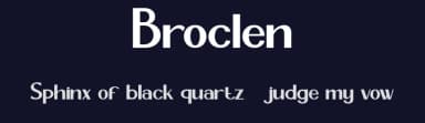 Broclen by Achmad Yani — Sans Serif Font — thumbnail 2