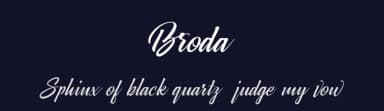 Broda by Double Z Studio — Script Handwritten Font — thumbnail 2