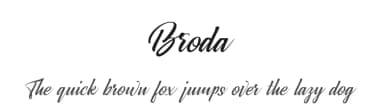 Broda by Double Z Studio — Script Handwritten Font — thumbnail 1