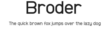 Broder by iqrotype — Sans Serif Font — thumbnail 1