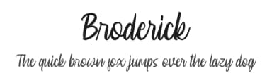 Broderick by Hendra Pratama — Script Handwritten Font — thumbnail 1