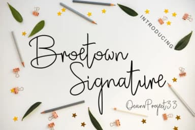 Broetown Signature Font by OCS Studio — Script Handwritten Font — thumbnail 1