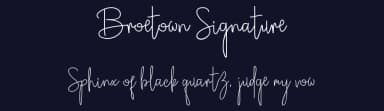 Broetown Signature by OCSstudio — Script Handwritten Font — thumbnail 2