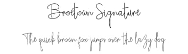 Broetown Signature by OCSstudio — Script Handwritten Font — thumbnail 1