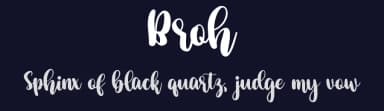Broh by Bearytype — Script Handwritten Font — thumbnail 2