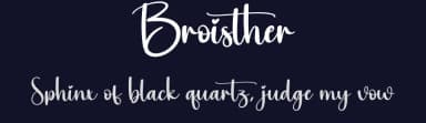 Broisther by Scratchones — Script Handwritten Font — thumbnail 2