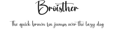 Broisther by Scratchones — Script Handwritten Font — thumbnail 1