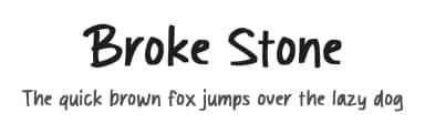Broke Stone by MJType — Script Handwritten Font — thumbnail 1