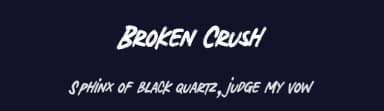 Broken Crush by Arterfak Project — Script Handwritten Font — thumbnail 2
