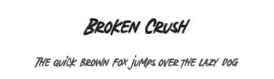 Broken Crush by Arterfak Project — Script Handwritten Font — thumbnail 1