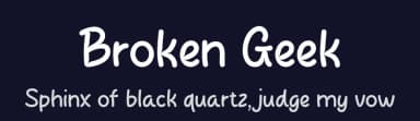 Broken Geek by MJType — Script Handwritten Font — thumbnail 2