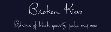 Broken Kiss by Intellecta Design — Script Handwritten Font — thumbnail 2