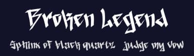 Broken Legend by Yoga Letter — Script Handwritten Font — thumbnail 2