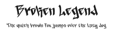 Broken Legend by Yoga Letter — Script Handwritten Font — thumbnail 1