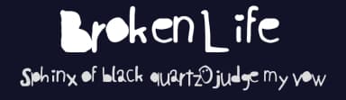 Broken Life by Llama Games — Script Handwritten Font — thumbnail 2