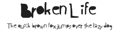 Broken Life by Llama Games — Script Handwritten Font — thumbnail 1