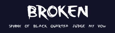 Broken by Paulo Cunha Jr. — Script Handwritten Font — thumbnail 2