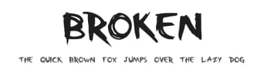 Broken by Paulo Cunha Jr. — Script Handwritten Font — thumbnail 1