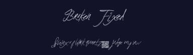 Broken Fixed by Xerographer Fonts — Script Handwritten Font — thumbnail 2