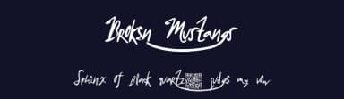 Broken Mustangs by Xerographer Fonts — Script Handwritten Font — thumbnail 2