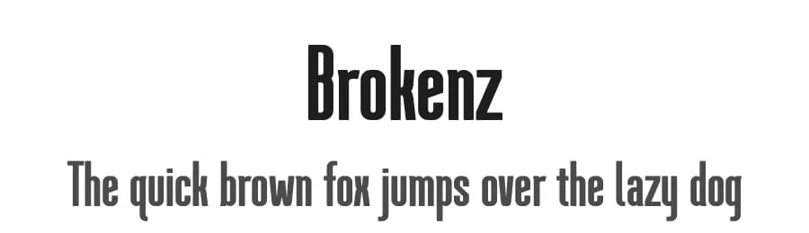 Brokenz by Almarkhatype — Sans Serif Font